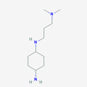 molecular formula C11H25N3 B12563383 N~1~-[3-(Dimethylamino)propyl]cyclohexane-1,4-diamine CAS No. 191997-12-3