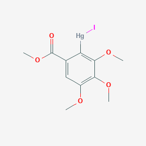 Iodo[2,3,4-trimethoxy-6-(methoxycarbonyl)phenyl]mercury