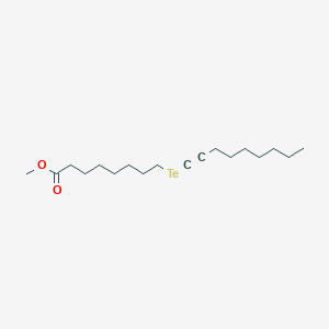 molecular formula C18H32O2Te B12563403 Methyl 8-[(non-1-yn-1-yl)tellanyl]octanoate CAS No. 192565-42-7