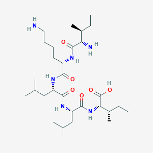 molecular formula C30H58N6O6 B12563478 L-Isoleucyl-L-lysyl-L-leucyl-L-leucyl-L-isoleucine CAS No. 157849-46-2