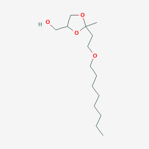 {2-Methyl-2-[2-(octyloxy)ethyl]-1,3-dioxolan-4-YL}methanol