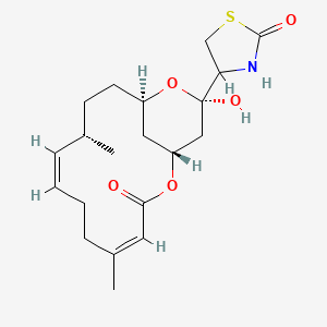 4-[(1R,4Z,8Z,10S,13R,15R)-15-hydroxy-5,10-dimethyl-3-oxo-2,14-dioxabicyclo[11.3.1]heptadeca-4,8-dien-15-yl]-1,3-thiazolidin-2-one
