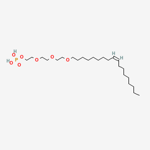 molecular formula C24H49O7P B1256353 Oleth-3 phosphate CAS No. 45306-73-8