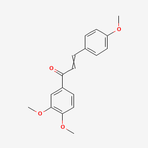 molecular formula C18H18O4 B12563531 2-Propen-1-one, 1-(3,4-dimethoxyphenyl)-3-(4-methoxyphenyl)-, (2E)- CAS No. 214264-42-3