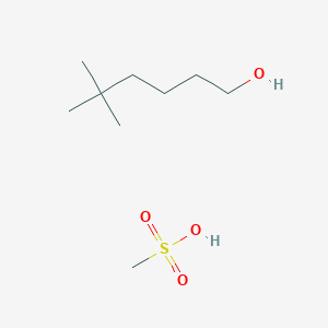 Methanesulfonic acid--5,5-dimethylhexan-1-ol (1/1)