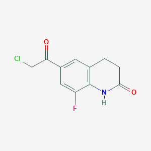 6-(Chloroacetyl)-8-fluoro-3,4-dihydroquinolin-2(1H)-one