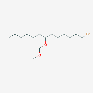 molecular formula C15H31BrO2 B12563566 Tridecane, 1-bromo-7-(methoxymethoxy)- CAS No. 189246-53-5