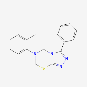 6-(2-Methylphenyl)-3-phenyl-5,7-dihydro-[1,2,4]triazolo[3,4-b][1,3,5]thiadiazine