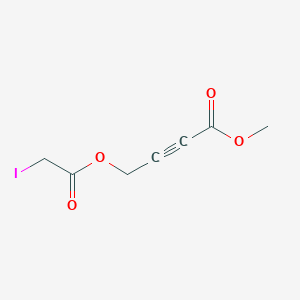 2-Butynoic acid, 4-[(iodoacetyl)oxy]-, methyl ester