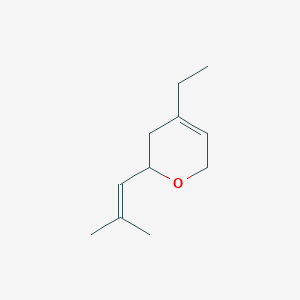 4-Ethyl-2-(2-methylprop-1-en-1-yl)-3,6-dihydro-2H-pyran