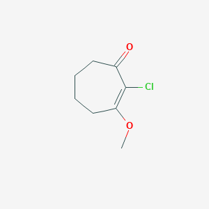 molecular formula C8H11ClO2 B12563694 2-Cyclohepten-1-one, 2-chloro-3-methoxy- CAS No. 259810-89-4