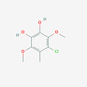 B1256397 4-Chloro-3,6-dimethoxy-5-methylbenzene-1,2-diol CAS No. 920008-52-2