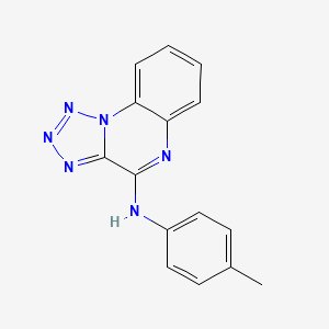 molecular formula C15H12N6 B1256403 N-(4-methylphenyl)-4-tetrazolo[1,5-a]quinoxalinamine 
