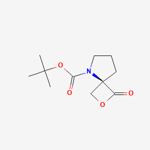 2-Oxa-5-azaspiro[3.4]octane-5-carboxylic acid, 1-oxo-, 1,1-dimethylethyl ester, (4R)-