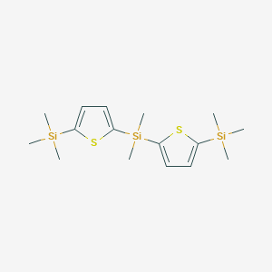 Silane, dimethylbis[5-(trimethylsilyl)-2-thienyl]-