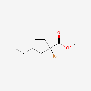 Hexanoic acid, 2-bromo-2-ethyl-, methyl ester