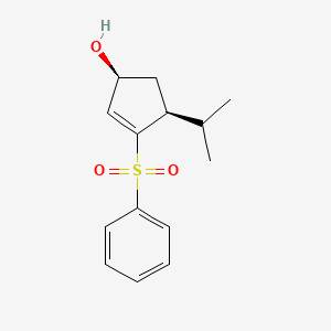 (1S,4S)-3-(Benzenesulfonyl)-4-(propan-2-yl)cyclopent-2-en-1-ol