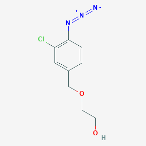 2-[(4-Azido-3-chlorophenyl)methoxy]ethan-1-ol