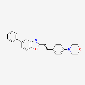 2-{2-[4-(Morpholin-4-yl)phenyl]ethenyl}-5-phenyl-1,3-benzoxazole