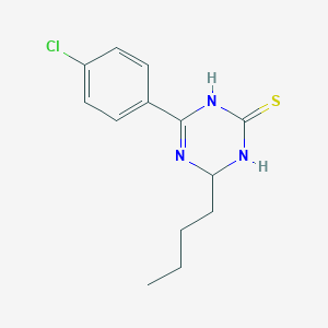 4-Butyl-6-(4-chlorophenyl)-3,4-dihydro-1,3,5-triazine-2(1H)-thione