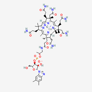 molecular formula C63H88CoN14O14P B1256425 氰钴胺（B12），分析标准品 