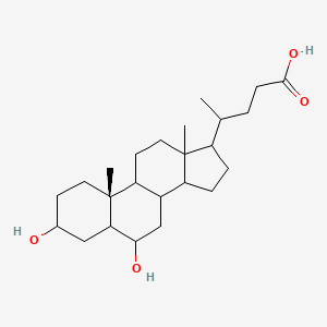 4-[(10R)-3,6-dihydroxy-10,13-dimethyl-2,3,4,5,6,7,8,9,11,12,14,15,16,17-tetradecahydro-1H-cyclopenta[a]phenanthren-17-yl]pentanoic acid
