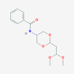 Benzamide, N-[cis-2-(2,2-dimethoxyethyl)-1,3-dioxan-5-yl]-