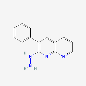 2-Hydrazinyl-3-phenyl-1,8-naphthyridine