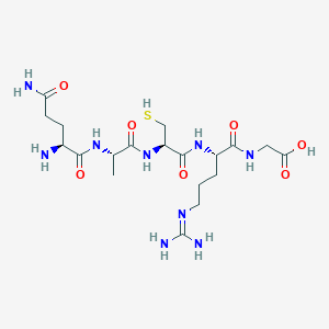 L-Glutaminyl-L-alanyl-L-cysteinyl-N~5~-(diaminomethylidene)-L-ornithylglycine