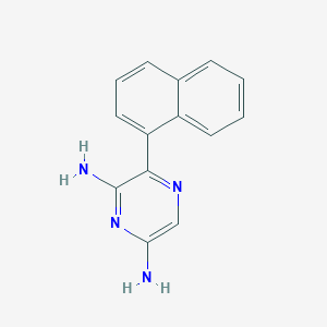 3-(Naphthalen-1-yl)pyrazine-2,6-diamine