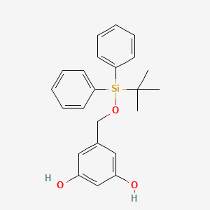 5-({[tert-Butyl(diphenyl)silyl]oxy}methyl)benzene-1,3-diol