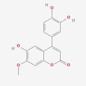 2H-1-Benzopyran-2-one, 4-(3,4-dihydroxyphenyl)-6-hydroxy-7-methoxy-