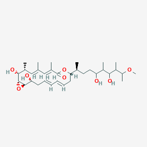 (1R,2R,3R,4E,6E,10S,12E,14E,17R,18R)-10-[(2S)-5,7-dihydroxy-9-methoxy-6,8-dimethyldecan-2-yl]-2,17-dihydroxy-3,5,7-trimethyl-9,19-dioxabicyclo[16.1.0]nonadeca-4,6,12,14-tetraen-8-one