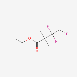 Butanoic acid, 3,3,4-trifluoro-2,2-dimethyl-, ethyl ester