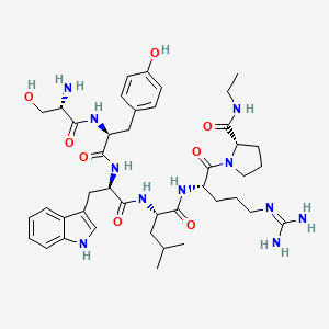 L-Seryl-L-tyrosyl-D-tryptophyl-L-leucyl-N~5~-(diaminomethylidene)-L-ornithyl-N-ethyl-L-prolinamide