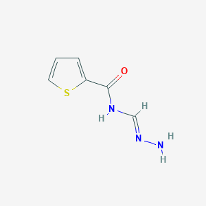 N-[(E)-hydrazinylidenemethyl]thiophene-2-carboxamide