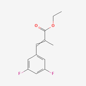 Ethyl 3-(3,5-difluorophenyl)-2-methylprop-2-enoate