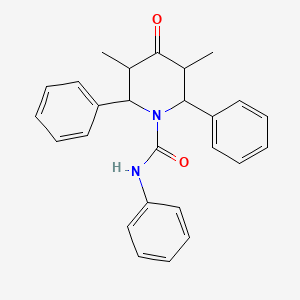 3,5-dimethyl-4-oxo-N,2,6-triphenylpiperidine-1-carboxamide