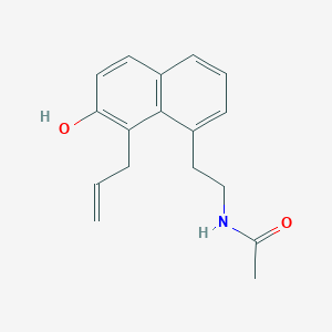 N-{2-[7-Hydroxy-8-(prop-2-en-1-yl)naphthalen-1-yl]ethyl}acetamide