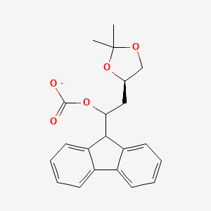 2-[(4R)-2,2-Dimethyl-1,3-dioxolan-4-yl]-1-(9H-fluoren-9-yl)ethyl carbonate