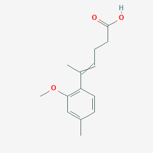 5-(2-Methoxy-4-methylphenyl)hex-4-enoic acid