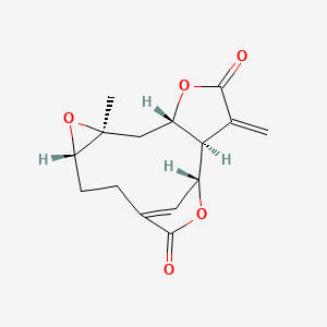 molecular formula C15H16O5 B1256466 Deoxymikanolide 