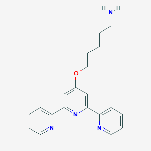 5-(2,6-dipyridin-2-ylpyridin-4-yl)oxypentan-1-amine