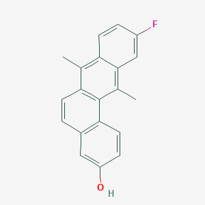 molecular formula C20H15FO B12564833 10-Fluoro-7,12-dimethyltetraphen-3-OL CAS No. 192384-34-2