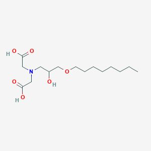 molecular formula C15H29NO6 B12564837 2,2'-{[2-Hydroxy-3-(octyloxy)propyl]azanediyl}diacetic acid CAS No. 184677-69-8