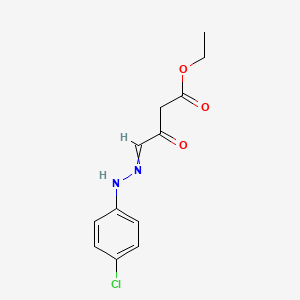 molecular formula C12H13ClN2O3 B12564840 Ethyl 4-[2-(4-chlorophenyl)hydrazinylidene]-3-oxobutanoate CAS No. 203497-60-3