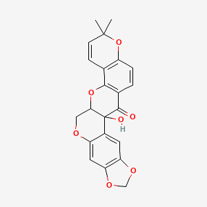 molecular formula C22H18O7 B1256485 Millettosin 