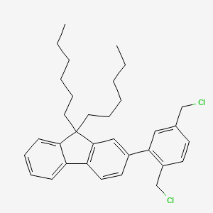 2-[2,5-Bis(chloromethyl)phenyl]-9,9-dihexyl-9H-fluorene