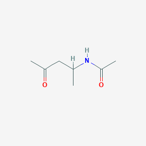 molecular formula C7H13NO2 B12564909 N-(4-Oxopentan-2-yl)acetamide CAS No. 212831-40-8