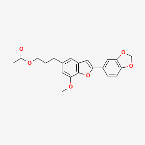 molecular formula C21H20O6 B1256491 Egonol Acetate 